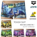 2025年/秋冬新作 ジュニアボックス水着 男子 競泳練習用水着 arena アリーナ AS5FWM06B(4)