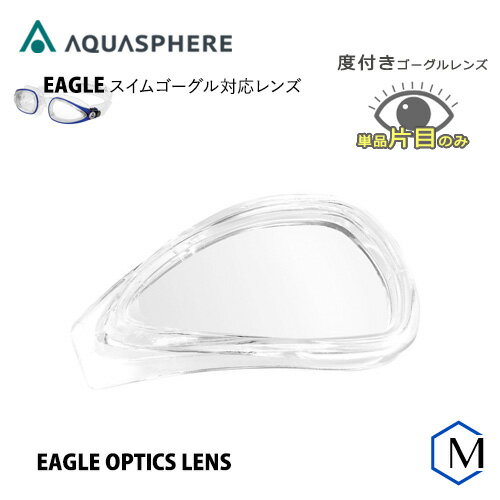 イーグル専用 度付きレンズ（片目）レンズのみ オープンウォーター OWS AQUASPHERE（アクアスフィア） EAGLE OPTICAL LENS
