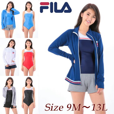 水着 レディース 体型カバー ショートパンツ 4点セット タンキニ水着 ワンピース ラッシュガード カバーアップ FILA フィラ 9M 11L 13L 20代 30代 40代