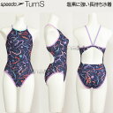 競泳水着 レディース 練習用 スピード Sサイズ STW02401 ネイビー×パープル NP フェリシタシオン 練習用水着 ターンズ/値下げしました!!35%O...