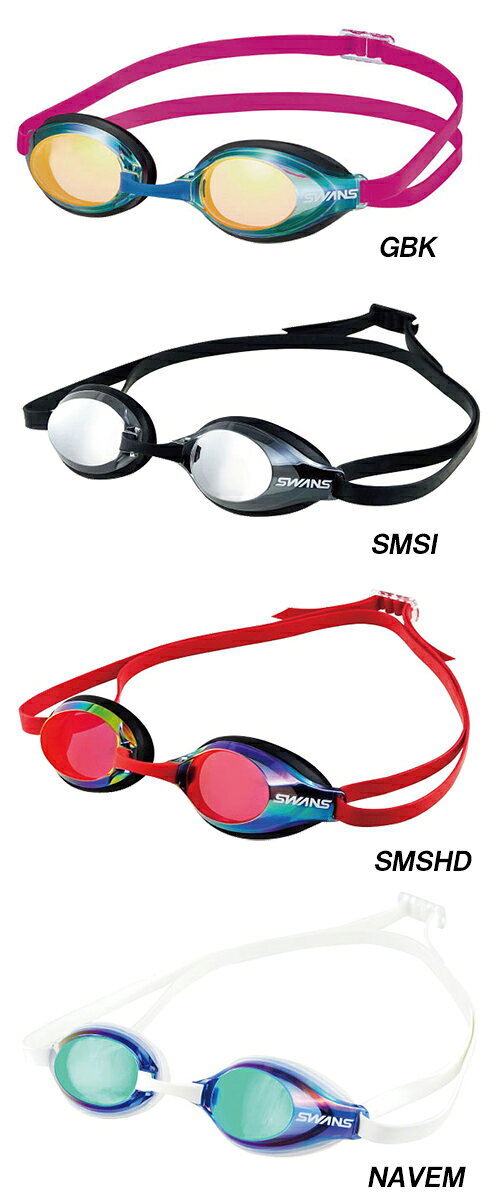 スワンズ SWANS ミラースイムグラス AQUALIGHTNING アクアライトニング SR3Mre ク...