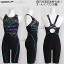 スピード speedo フィットネス水着 レディース Mサイズ SFW12520 マルチ MT ネオンカラー ルースン オールインワン/2025SS(4)