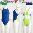 ミズノ MIZUNO 競泳水着 レディース FINA承認 ハイカット 別注モデル ブルー×ライム×オレンジ Mサイズ N2JQ122327 3754