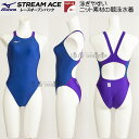 Lサイズ 競泳水着 ハイカット レディース MIZUNO ミズノ N2JQ122327 ブルー×バイオレット×ローズ 6965 FINA承認 /別注モデル