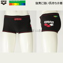 競泳水着 メンズ 練習用 arena アリーナ Mサイズ SAR4104 ブラック×レッド BKRD タフスーツ 練習用水着 ショートボックス 水泳 スイミング /2025SS(4)
