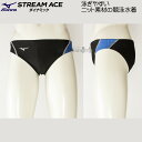 Lサイズ 競泳水着 メンズ MIZUNO ミズノ N2MB252192 ブラック×ライトブルー FINA承認 ストリームエース Vパンツ /値下げしました!!3...