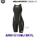 アリーナ arena 競泳水着 レディース 140cm ARN1010WJ ブラック×イエロー BKYL アクアフォースフュージョントライ FINA承認 /20...