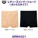 アリーナ arena レディースインナーショーツ(ボックスタイプ)ARN4421 水泳用インナー スパッツ スイム /2024FW