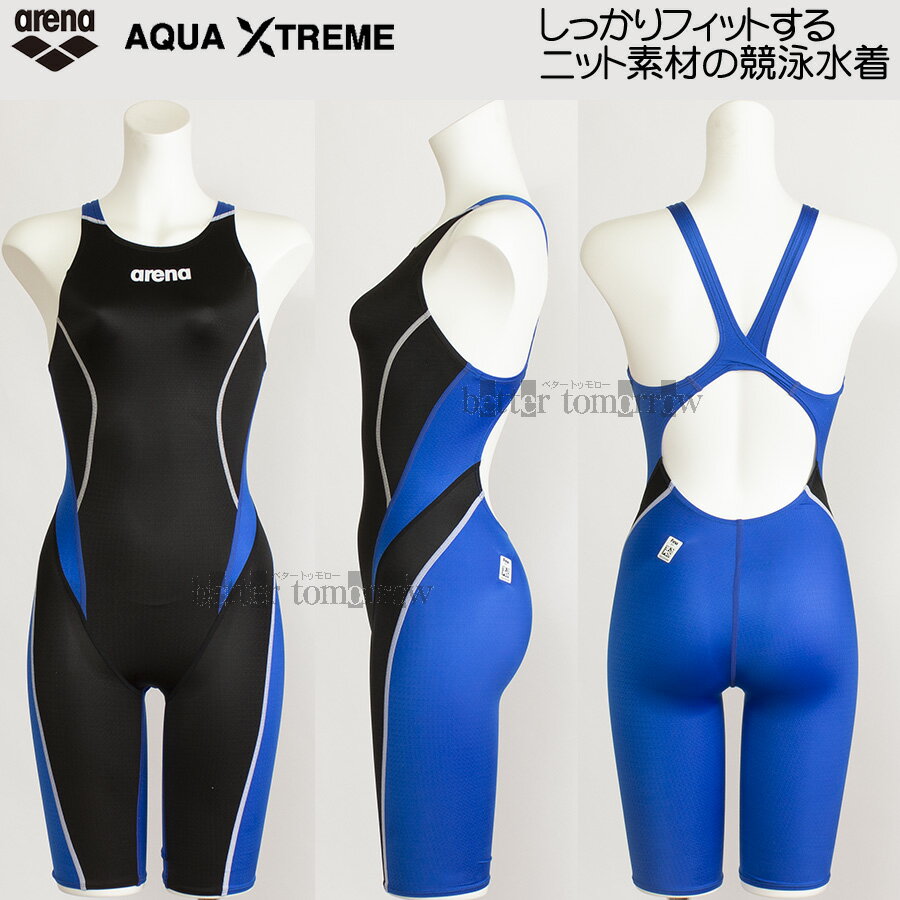 アリーナ ARENA 競泳水着 レディース FINA承認 2024FW アクアエクストリーム ブラック×ブルー×ブルー Mサイズ ARN1024W BKBWのサムネイル