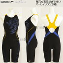 Oサイズ スピード speedo フィットネス水着 レディース SFW12304 ブラック×ブルー KB ウェーブブレイク ルースンニースキン/2024SS