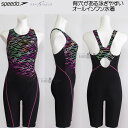 スピード speedo フィットネス水着 レディース XOサイズ SFW12564 ピンク PN グラデーション ルースン オールインワン/2025FW