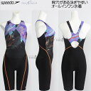 スピード speedo フィットネス水着 レディース Oサイズ SFW12567 パープル PU ナヘレ(森) ルースン オールインワン/2025FW