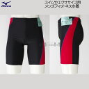 ミズノ フィットネス水着 メンズ Lサイズ N2JBB10596 ブラック×レッド 立体カップ付 ハーフスパッツ 水泳 /値下げしました!!25%OFF
