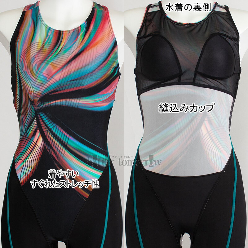 スピード speedo フィットネス水着 レディース XOサイズ SFW12502 グリーン GR オブシディアン ルースン オールインワン/値下げしました!!20%OFF 3