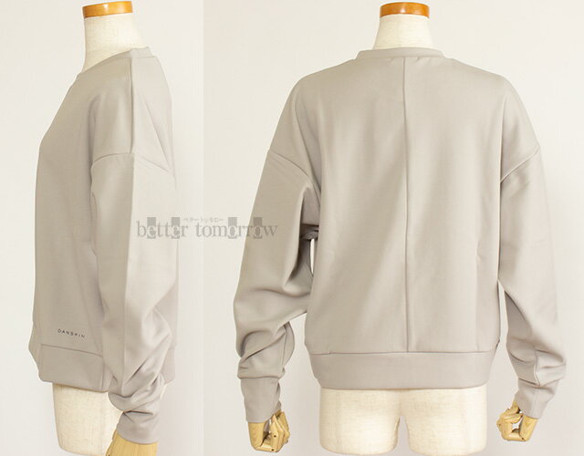 ダンスキンDANSKIN グリーンウェイロングスリーブスウェット DC523304 TH トープグレー 女性用 レディース トレーナー /2024SS