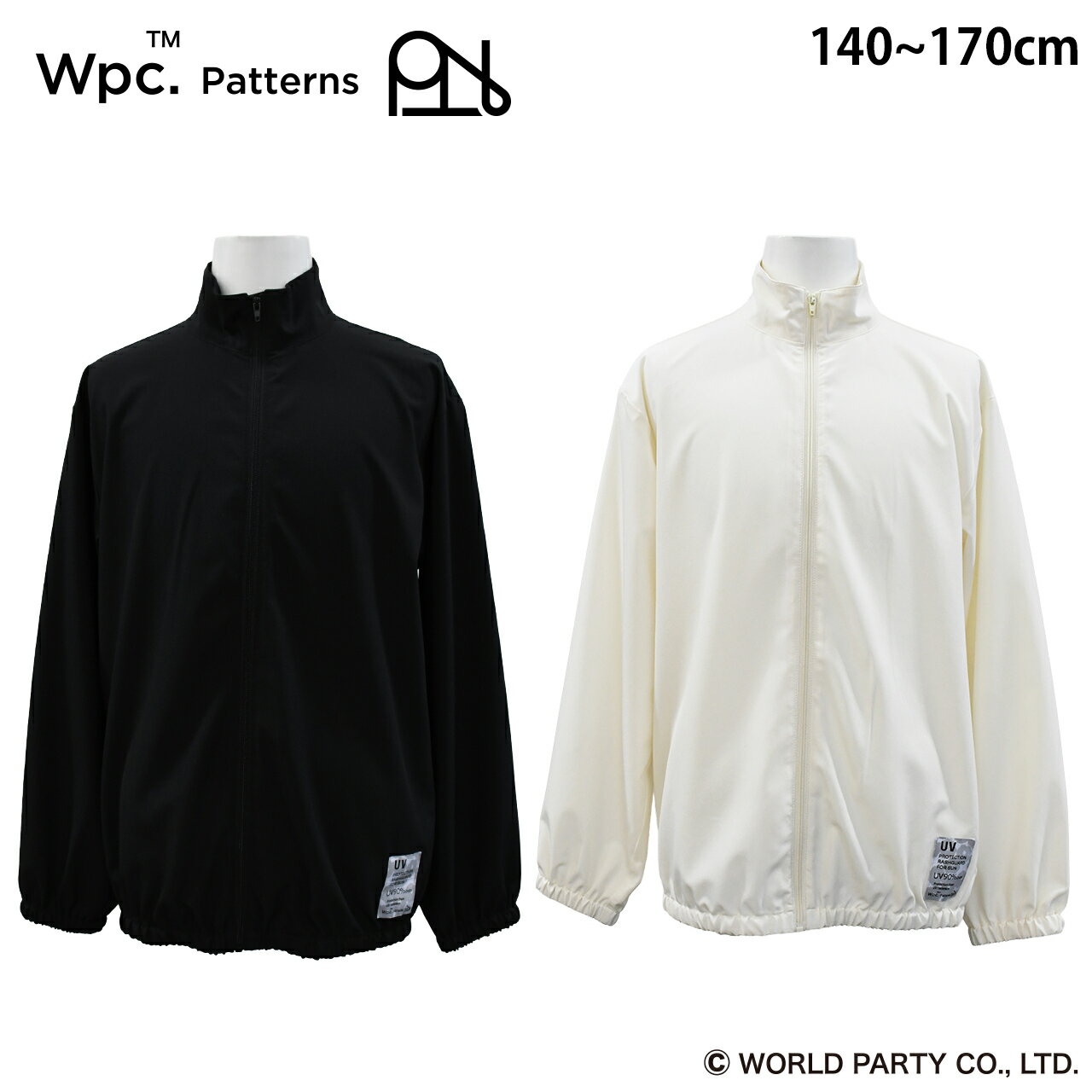 樂天商城 - 【UV90％以上カット】 Wpc. Patterns ラッシュガード 女の子 キッズ ジュニア 送料無料 女の子 ラッシュガード フードなし 長袖 ジップあり 140 150 160 170cm 冷房対策 修学旅行 林間学校小学生 中学生