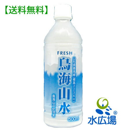 送料無料 鳥海山水500ml×24本 【RCP】【HLS_DU】