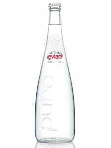 エビアン/evian 750mlx12本入り　（瓶/グラスボトル）送料無料　　【RCP】