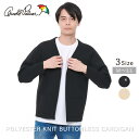 公式 Rakuten Fashion THE SALE 50%OFF アーノルドパーマー ポリエステル ニット ボタンレス カーディガン メンズ ブラック ベー...
