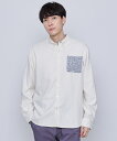 公式 Rakuten Fashion THE SALE 40%OFF アーノルドパーマー バルキーフリースポケットシャツ メンズ ホワイト ネイビー シンプル ...
