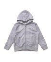 公式 Rakuten Fashion THE SALE 50%OFF アーノルドパーマー ピーチ裏シャギー チェックプリント ジップパーカー キッズ グレー ネ...