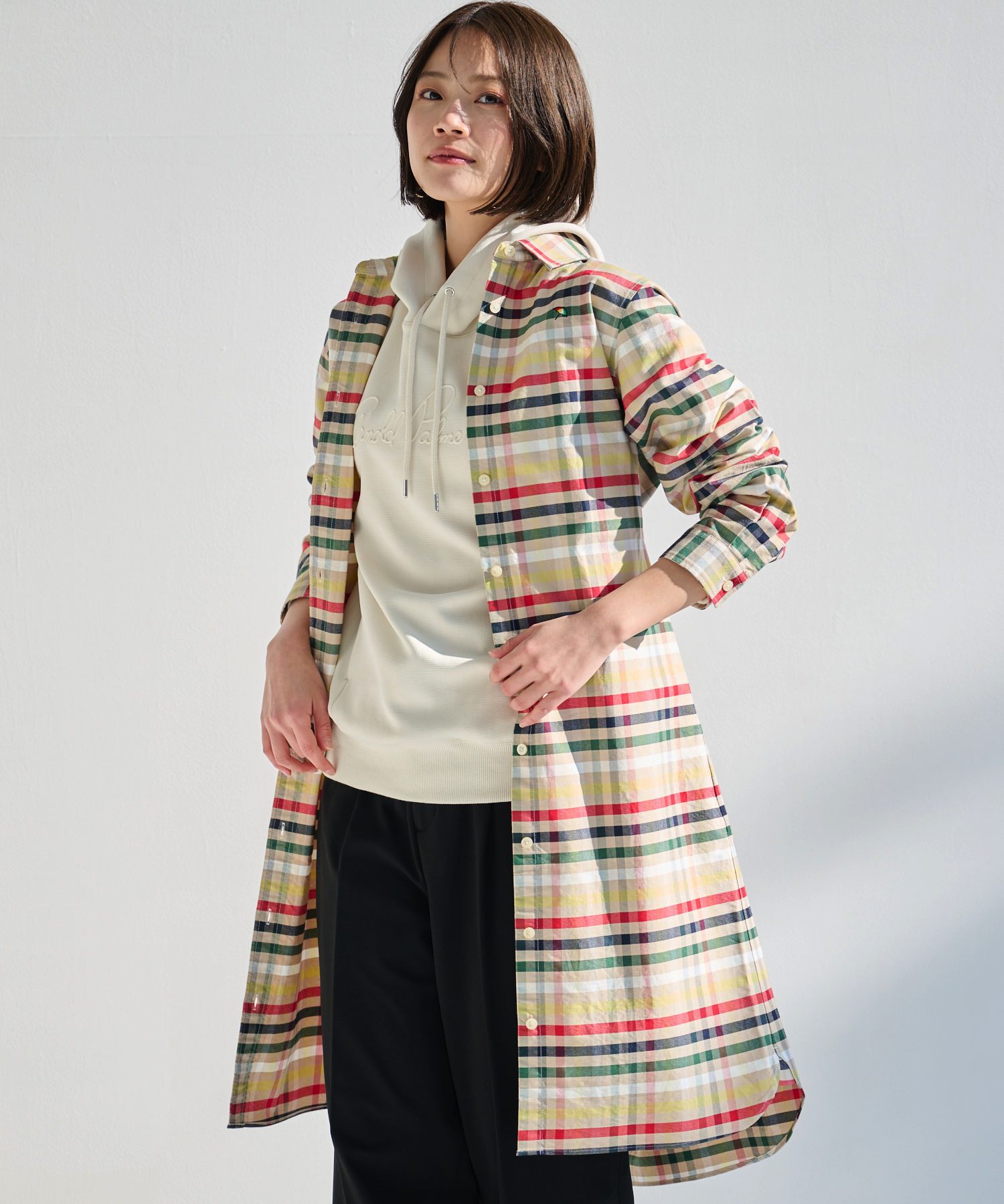 【公式】 セール 20%OFF アーノルドパーマー パーマーチェック オックスシャツワンピース レディース ベージュ ネイビー シンプル カジュアル 春 夏 マ...