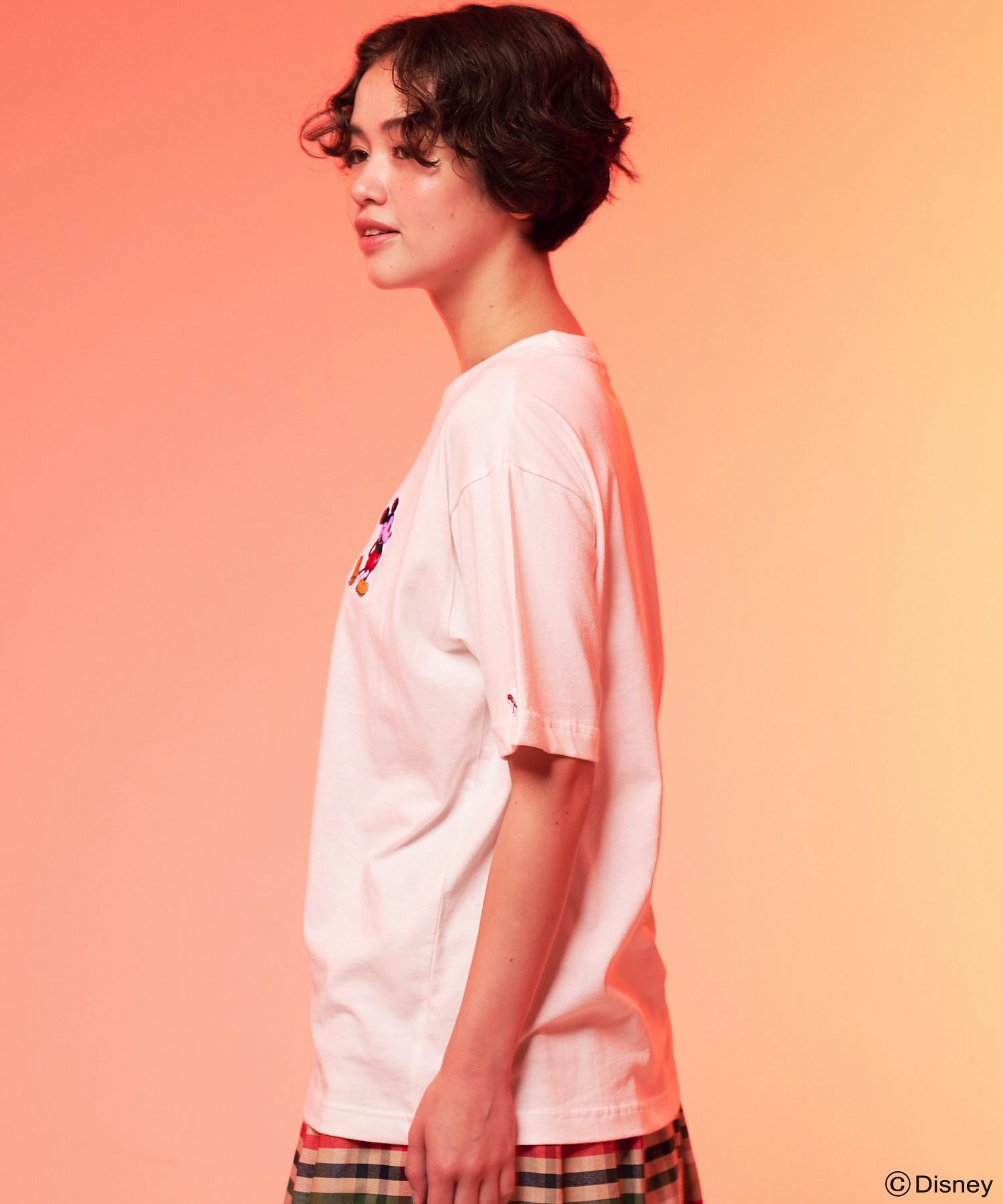 Mickey/Arnold Palmer/シェア ワッペンTシャツ