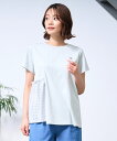 【公式】 送料無料 アーノルドパーマー アシメ レースドッキング ギャザーTシャツ レディース ミント ブラック ライラック シンプル カジュアル 春 夏 ママ 仕事 通勤 通学 公園 デイリー レース 異素材 アシンメトリー Aライン セットスタイル 25ss