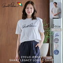 【公式】 セール 20%OFF アーノルドパーマー CYCLO 天竺 シェア レガシー ロゴTシャツ 男女兼用 レディース メンズ ホワイト グレー ブラウン ...