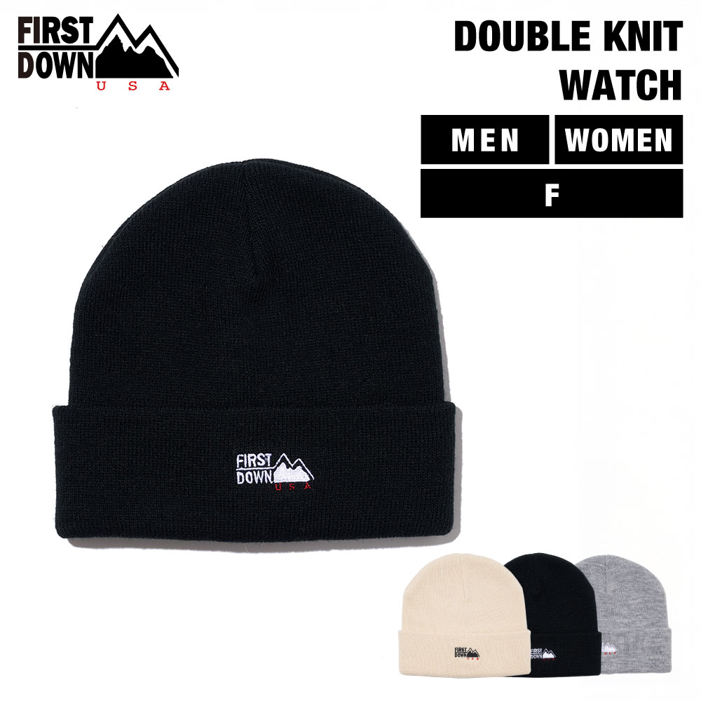 【公式】 ファーストダウン USA ダブル ニットワッチキャップ | DOUBLE KNIT WATCH メンズ レディース 25aw FALL WINTER