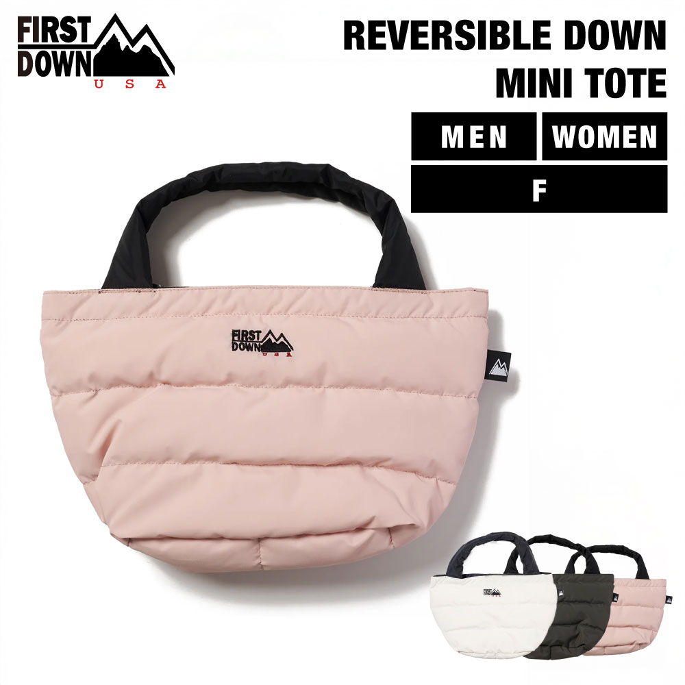 【公式】 ファーストダウン USA リバーシブル ダウンミニトート | REVERSIBLE DOWN MINI TOTE メンズ レディース 25aw FALL WINTER