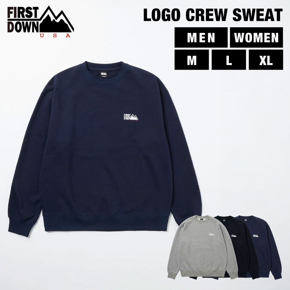 【公式】 ファーストダウン USA ロゴ クルー スウェット | LOGO CREW SWEAT メンズ レディース 25aw FALL WINTER