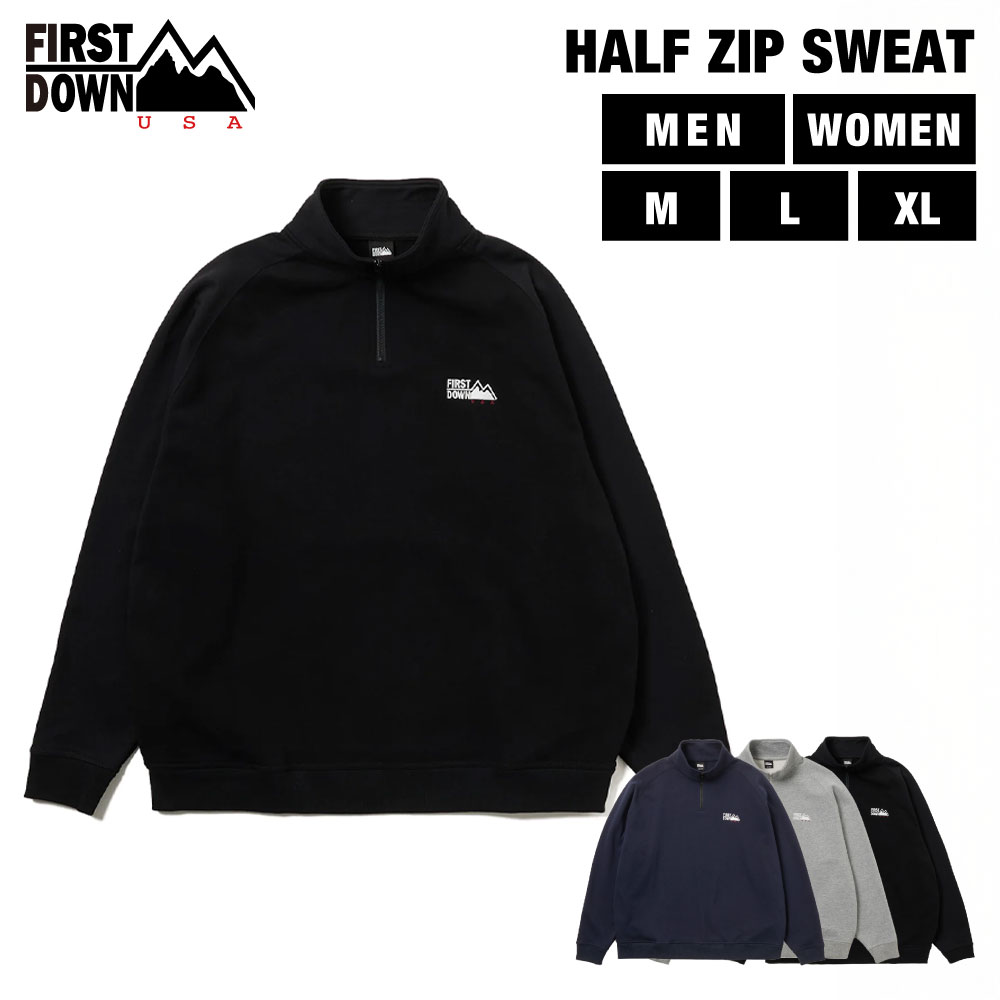 【公式】 ファーストダウン USA ハーフジップ スウェット | HALF ZIP SWEAT メンズ レディース 25aw FALL WINTER