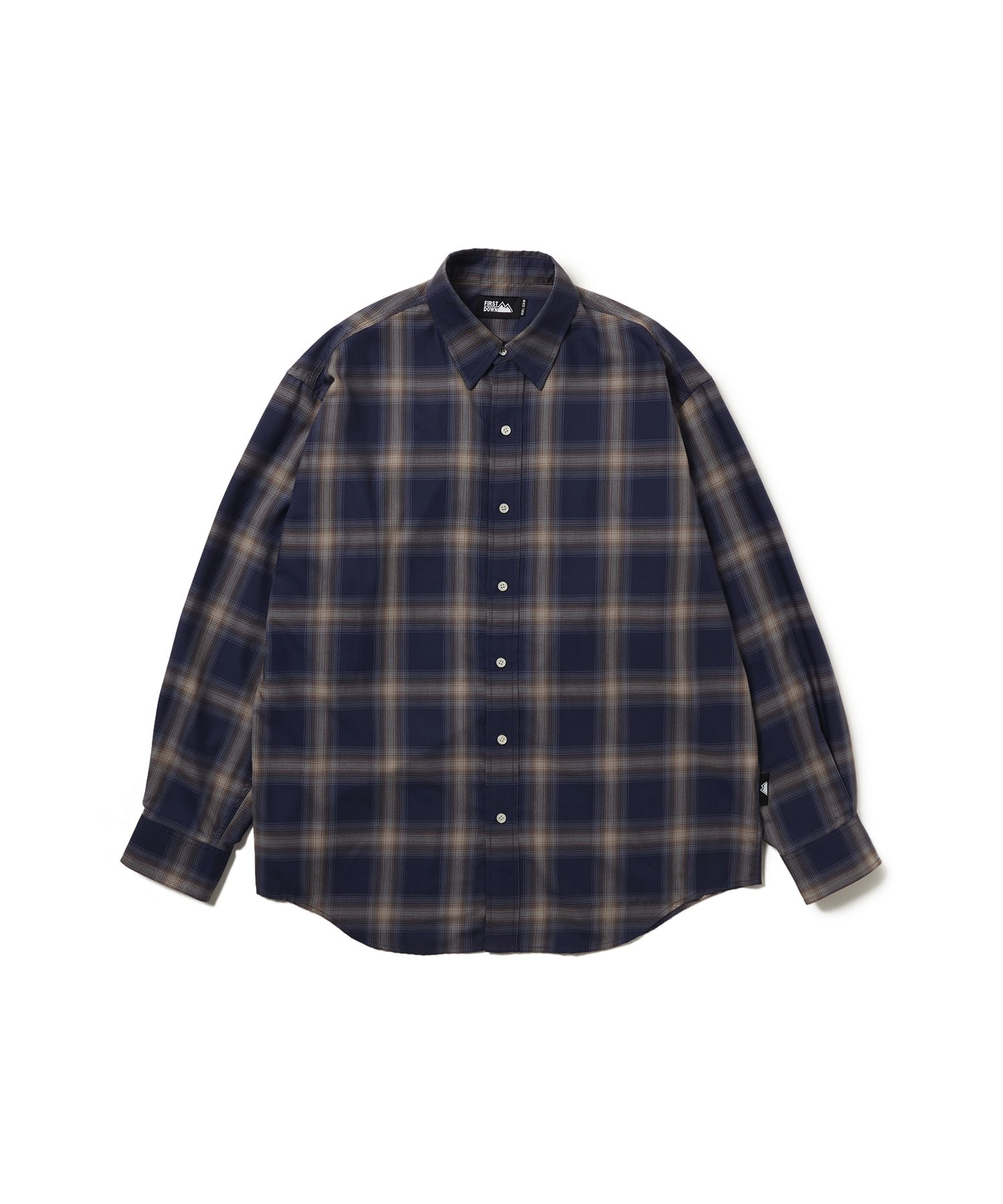 【公式】 ファーストダウン USA オンブレチェック ロングスリーブシャツ | OMBRE CHECK L/S SHIRT メンズ 25aw FALL WINTER