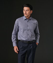 【公式】 モノトーンチェックワイドカラーシャツ HIROKO KOSHINO シャツ メンズ