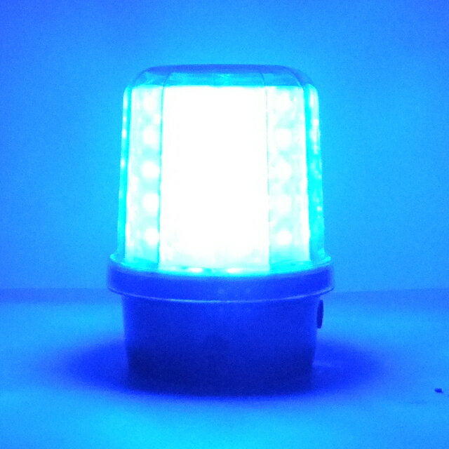 [1日は3エントリーで最大ポイント32倍]　[送料無料] LED点滅灯（青色）　パターン発光　[10個セット]　強力マグネット・AC100V用充電器付