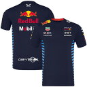 2024 オラクル レッドブル レーシング チーム Tシャツ F1 RedBull ネイビー 無地 吸汗 速乾 非公式