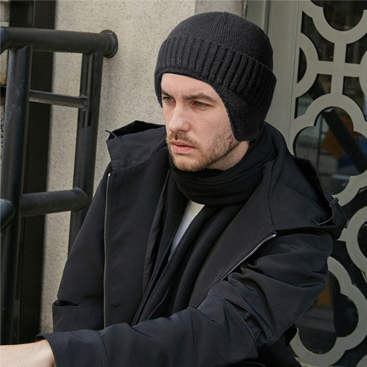 おしゃれ トレンド 洗える 洗濯可能 人気大割引 レディース メンズ フリーサイズ 人気 新作 バイク通勤 ハイキング 帽子 旅行 アウトドア 冬 防寒 保温 厚手 耳あて付 モダン ニット帽 グレー キャメル 秋 シンプル 大人用 ブラック 男 送料無料 旅 外出