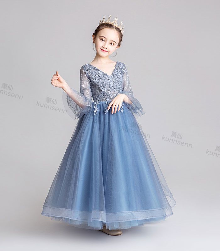 子供ドレス ロング 発表会ドレス ワンピース ドレス 結婚式 キッズ ドレス ピアノ フォーマル ドレス 子供 七五三 お姫様 誕生日 卒業式 演奏会