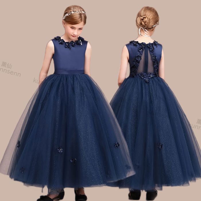 子供ドレス ボリューム感ある ドレス 子供ドレス ピアノ発表会 フォーマルドレス ジュニアドレス 子どもドレス ロング 結婚式 女の子 ドレス キッズ ワンピース