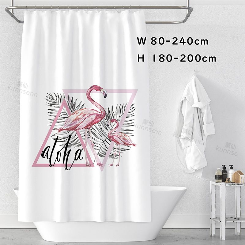 シャワーカーテン バスカーテン ビニールカーテン 防カビ 防水 浴室 バスルーム 風呂 ユニットバス 風呂カーテン 80X180cm 200x200cm