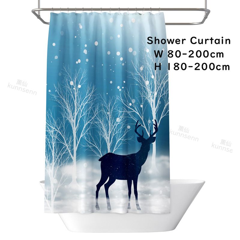 シャワーカーテン バスカーテン ビニールカーテン 防カビ 防水 浴室 バスルーム 風呂 ユニットバス 風呂カーテン 80X180cm 240x200