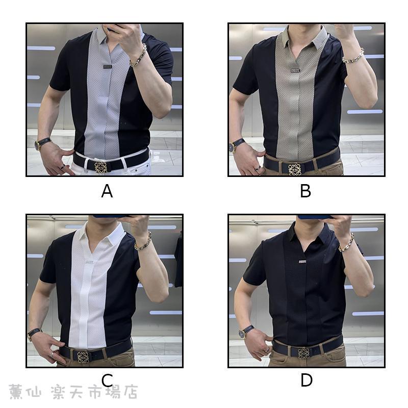 シャツ メンズ 半袖 夏 ビジネス トップス 無地シャツ カジュアルシャツ ゆったりシャツ 夏サマー おしゃれ