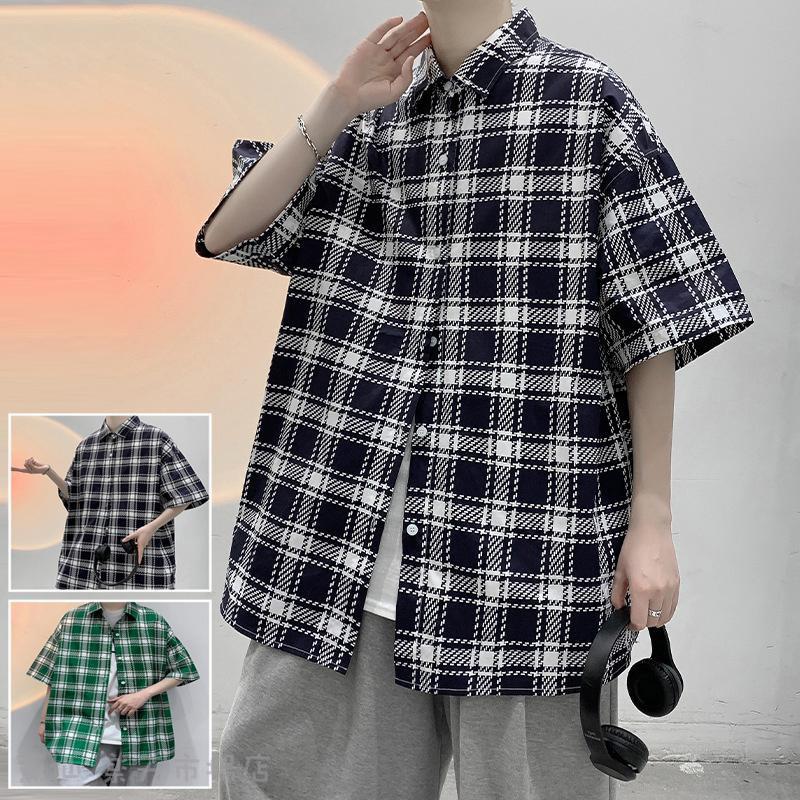乐天商城 - シャツ メンズ 半袖 夏 ビジネス トップス 無地シャツ カジュアルシャツ ゆったりシャツ 夏サマー おしゃれ