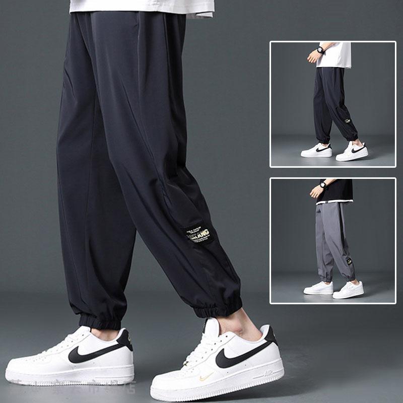 Skinney Pants - チノパン メンズ ストレッチ スリム ボトムス 薄手 冷感 通気性 涼しい ストレート 快適 夏 速乾 カジュアル おしゃれ ワンサイズアップおすすめ