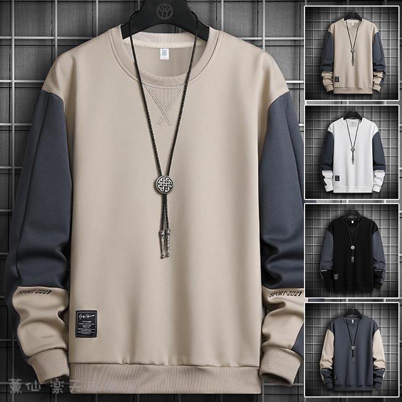 トレーナー メンズ おしゃれ スウェット プルオーバー 無地 薄手 ウェストリブ 薄い