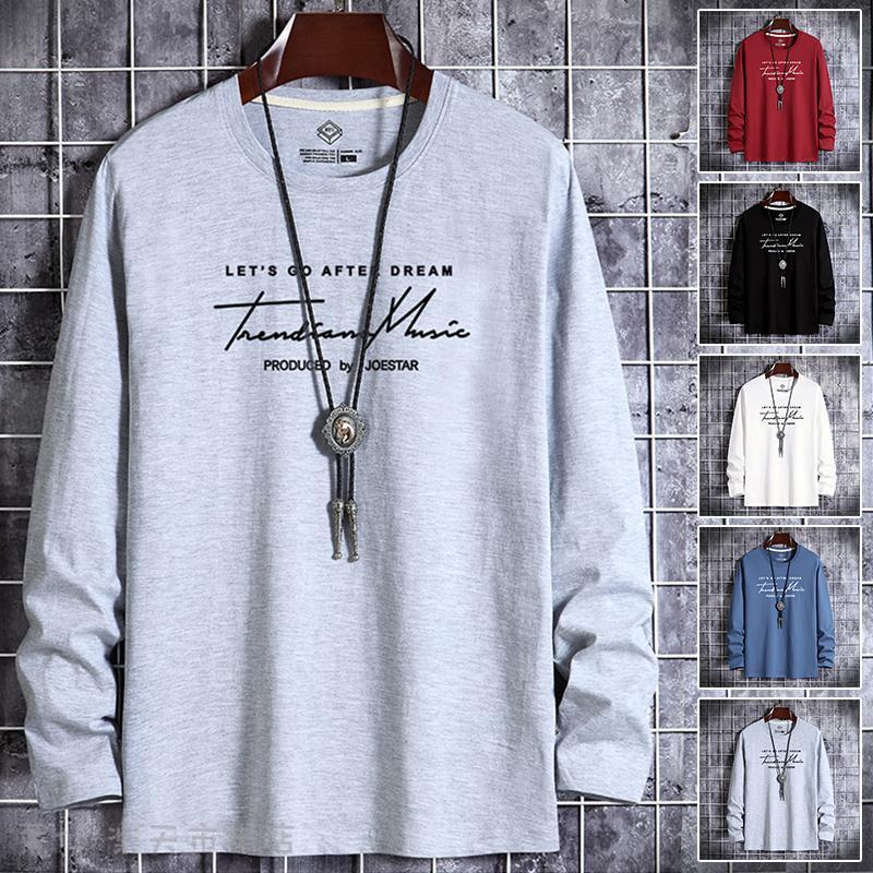 樂天商城 - Tシャツ メンズ ロングTシャツ ロンT 長袖 メンズ 秋服 Tシャツ Vネック クルーネック カットソー トップス スリム アメカジ 秋