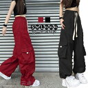 レディース ロング丈 カーゴパンツ ボトムス ワークパンツ 大人 カジュアルパンツ ズボン ヒップホップ ダンス衣装 脚長 着痩せ 動きやすい 女性用