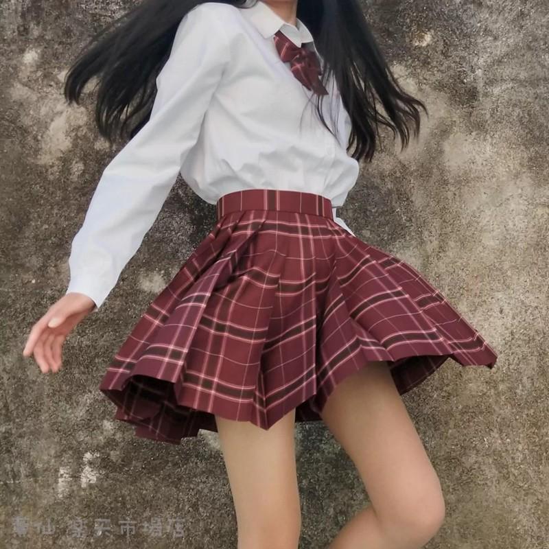 超人気スクールスカート高品質 正統派 制服 女子高生 通学 学生服 中学 チェック プリーツスカートアジャスター付 S?XL