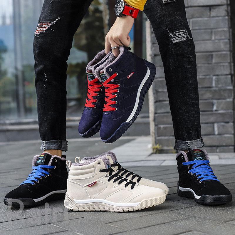 メンズ スノーブーツ ブーツ スノーシューズ 防水 防寒 防滑 冬用 カジュアル 裏起毛 綿靴 雪靴 おしゃれ ウィンターブーツ 防寒靴